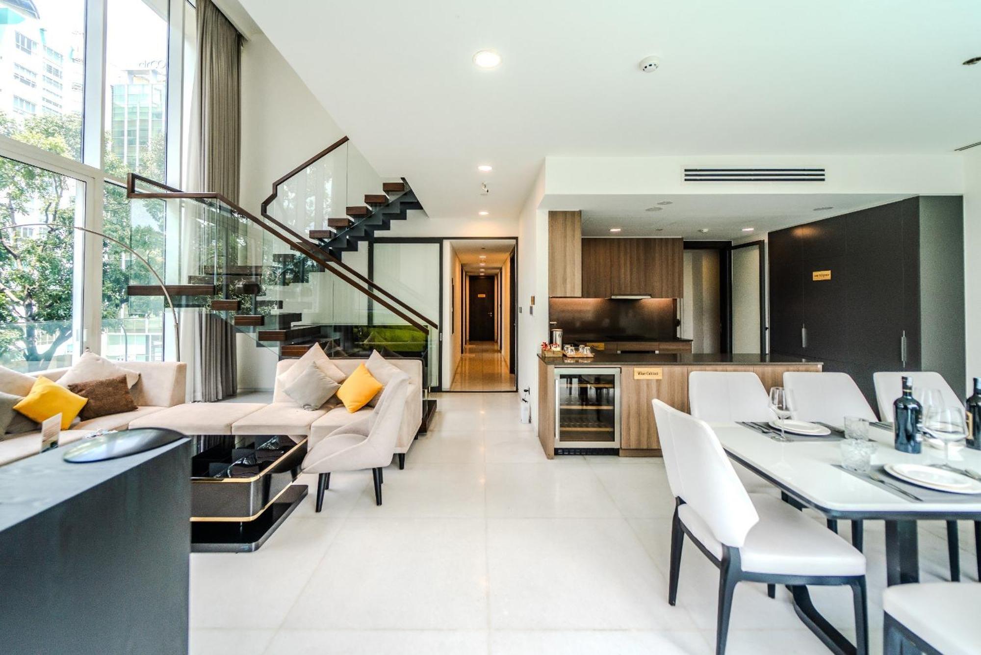 Serenity Saigon Sky Villas - Free One Way Airport Shuttle Ho-Chi-Minh-Stadt Exterior foto